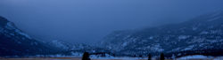 Rocky Mountains at Nightfall